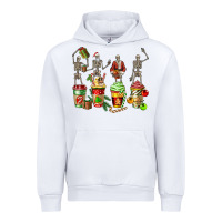 White christmas skeleton coffee cups Urban Hoodie - FaDigitalArtStudio