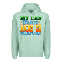 Seafoam my dad thinks he is hilarious Premium Hoodie - HRA Design Shop