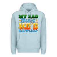 Blue Mist my dad thinks he is hilarious Premium Hoodie - HRA Design Shop