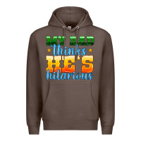 Coffee my dad thinks he is hilarious Premium Hoodie - HRA Design Shop