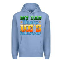 Colony Blue my dad thinks he is hilarious Premium Hoodie - HRA Design Shop