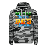 Slate Camo my dad thinks he is hilarious Premium Hoodie - HRA Design Shop