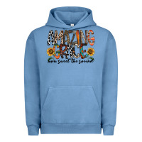 Pigment Pebble Blue amazing grace how sweet the sound Urban Hoodie - RacoonDesign