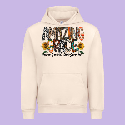 Amazing Grace How Sweet The Sound Urban Hoodie Designed By Racoondesign