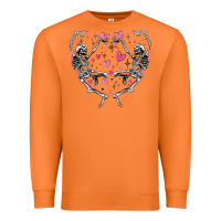 Carrot valentines day skeleton Premium Sweatshirt - MaliasSmallBusiness