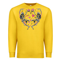 Lemon valentines day skeleton Premium Sweatshirt - MaliasSmallBusiness