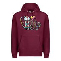 Burgundy Rn Premium Hoodie - CowhideDigitalArt