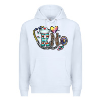 White Rn Premium Hoodie - CowhideDigitalArt