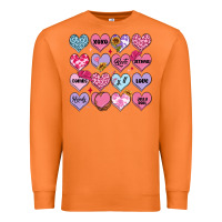 Carrot valentines candy hearts Premium Sweatshirt - MaliasSmallBusiness