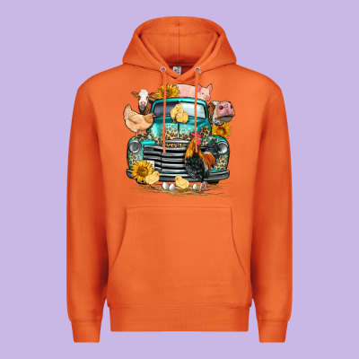 Farm Truck Farm Animals Premium Hoodie Designed By Fadigitalartstudio