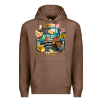 Chestnut farm truck farm animals Premium Hoodie - FaDigitalArtStudio
