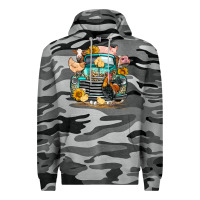 Slate Camo farm truck farm animals Premium Hoodie - FaDigitalArtStudio