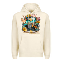 Tofu farm truck farm animals Premium Hoodie - FaDigitalArtStudio