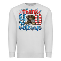 Dove Grey thank you veteran Premium Sweatshirt - MaliasSmallBusiness