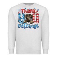 Oatmeal Heather thank you veteran Premium Sweatshirt - MaliasSmallBusiness