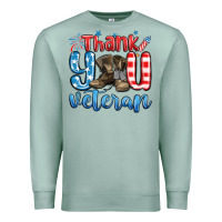 Seafoam thank you veteran Premium Sweatshirt - MaliasSmallBusiness