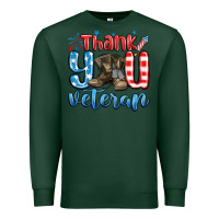 Sports Green thank you veteran Premium Sweatshirt - MaliasSmallBusiness