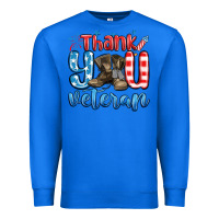 True Royal thank you veteran Premium Sweatshirt - MaliasSmallBusiness