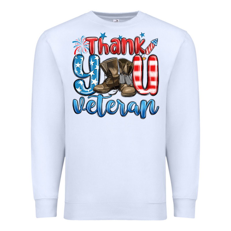 Thank You Veteran Premium Sweatshirt by MaliasSmallBusiness | Teevron