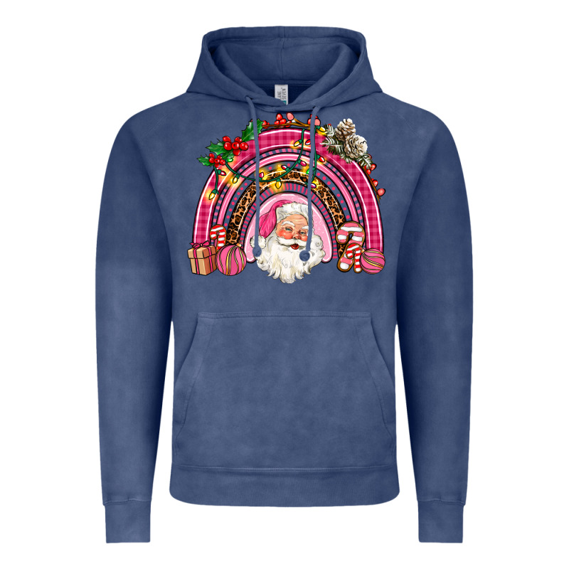 Pink Christmas Rainbow Vintage Hoodie by AdoDesignShop | Teevron