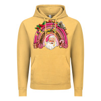 Vintage Mustard pink christmas rainbow Vintage Hoodie - AdoDesignShop
