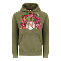 Vintage Olive pink christmas rainbow Vintage Hoodie - AdoDesignShop