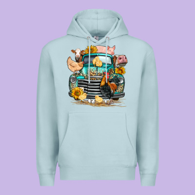 Farm Truck Farm Animals Premium Hoodie Designed By Fadigitalartstudio