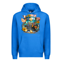 True Royal farm truck farm animals Premium Hoodie - FaDigitalArtStudio
