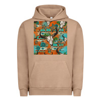 Pigment Burro western bull skull seamless pattern Urban Hoodie - HRA Design Shop