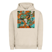 Pigment French Oak western bull skull seamless pattern Urban Hoodie - HRA Design Shop