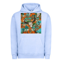 Pigment Grape Ice western bull skull seamless pattern Urban Hoodie - HRA Design Shop