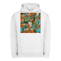 Pigment Lunar Rock western bull skull seamless pattern Urban Hoodie - HRA Design Shop