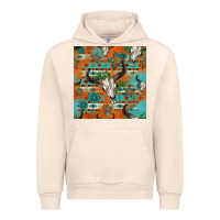 Sandshell western bull skull seamless pattern Urban Hoodie - HRA Design Shop