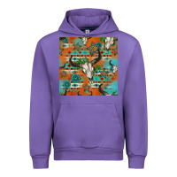Tulip western bull skull seamless pattern Urban Hoodie - HRA Design Shop