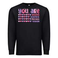 Black you are valentine Premium Sweatshirt - MaliasSmallBusiness