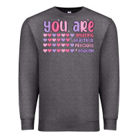 Charcoal Heather you are valentine Premium Sweatshirt - MaliasSmallBusiness