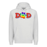 Dove Grey lgbtq dad and paw Premium Hoodie - HRA Design Shop