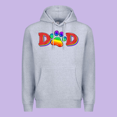 Lgbtq Dad And Paw Premium Hoodie Designed By Hra Design Shop
