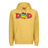 Antique Gold lgbtq dad and paw Premium Hoodie - HRA Design Shop