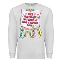 Dove Grey take whatever you need  have a great day Premium Sweatshirt - MaliasSmallBusiness