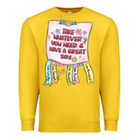 Lemon take whatever you need  have a great day Premium Sweatshirt - MaliasSmallBusiness