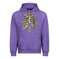 Tulip Christmas Rib Cage Urban Hoodie - FaDigitalArtStudio