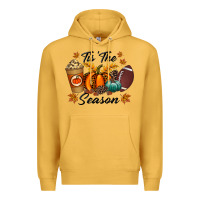 Mustard tis the season Premium Hoodie - RacoonDesign