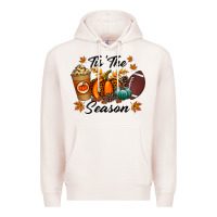 Pale Pink tis the season Premium Hoodie - RacoonDesign