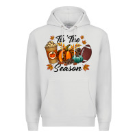 Dove Grey tis the season Premium Hoodie - RacoonDesign