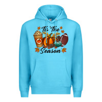 Ocean Blue tis the season Premium Hoodie - RacoonDesign