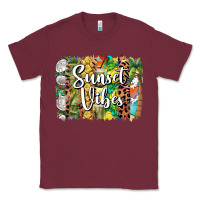 Burgundy sunset vibes brush stroke Classic Tee - BarkalooDesign