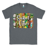 Charcoal Heather sunset vibes brush stroke Classic Tee - BarkalooDesign
