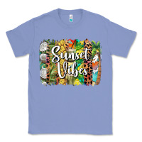 Colony Blue sunset vibes brush stroke Classic Tee - BarkalooDesign