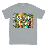 Heather Grey sunset vibes brush stroke Classic Tee - BarkalooDesign